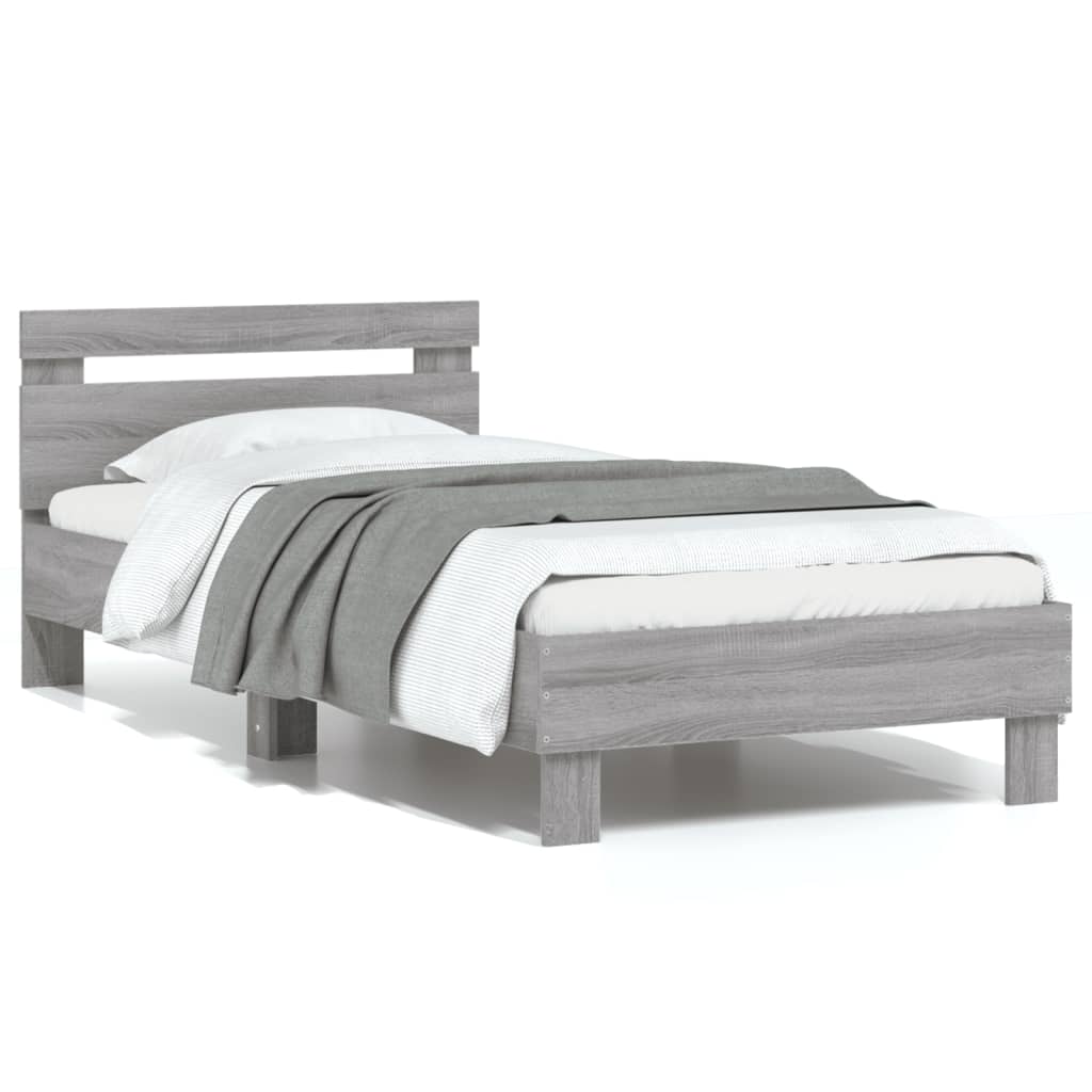Cadre de lit sans matelas avec tête de lit 75x190 cm - XIOS