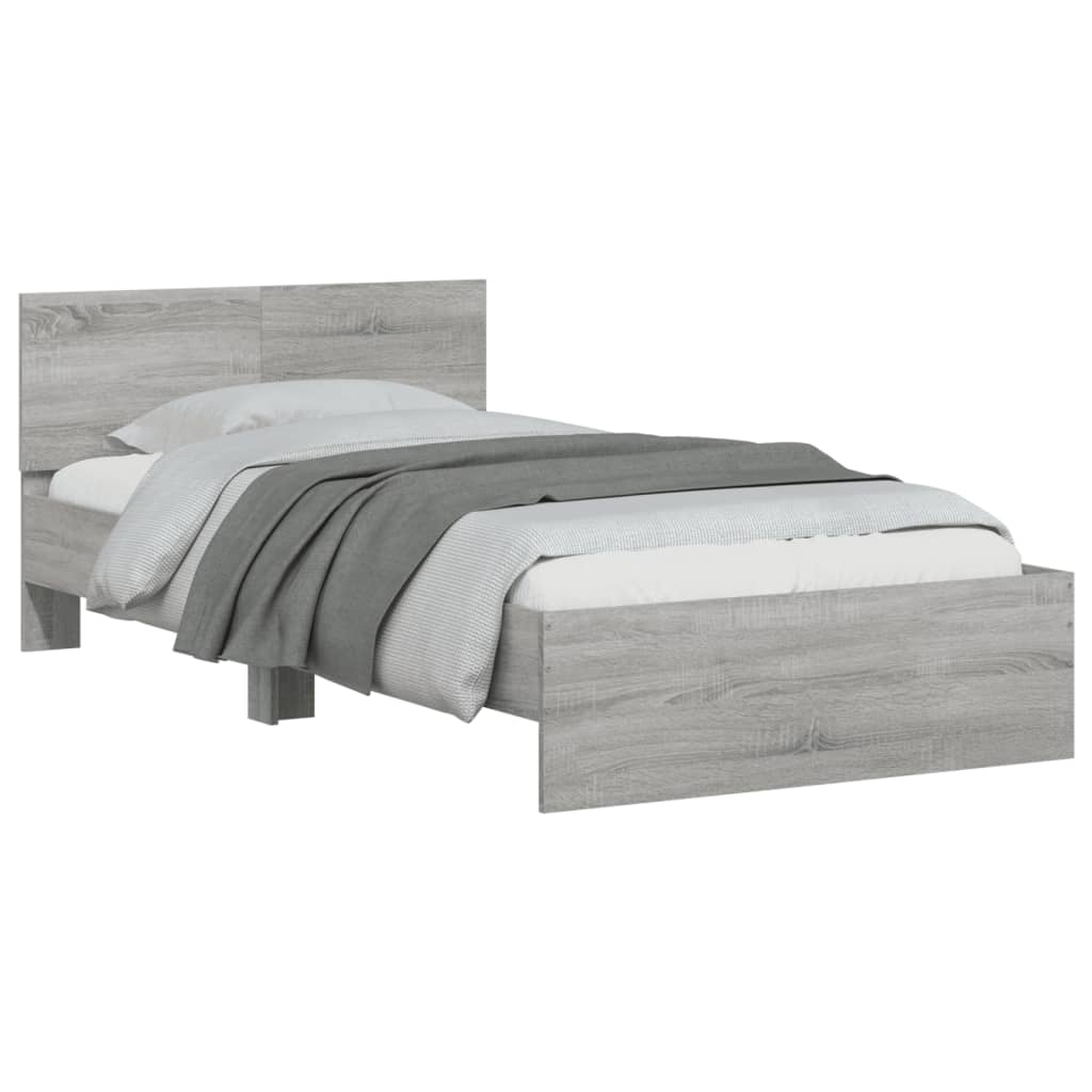 Cadre de lit sans matelas avec tête de lit 100x200 cm - XIOS