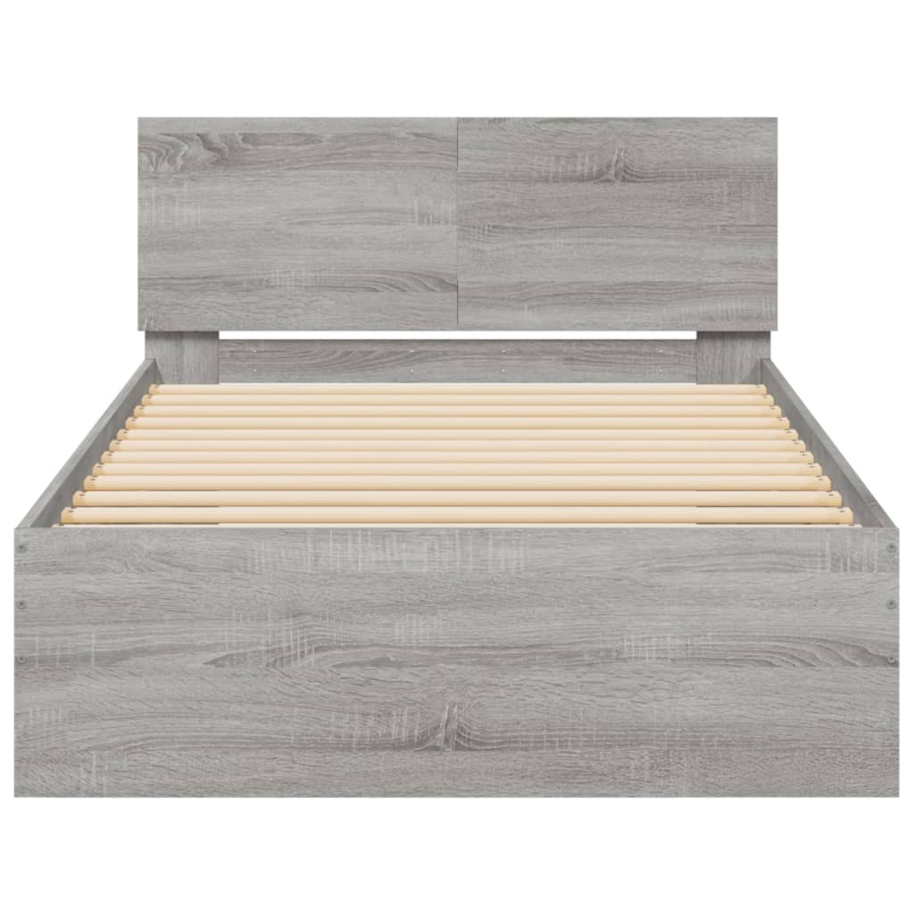Cadre de lit sans matelas avec tête de lit 100x200 cm - XIOS
