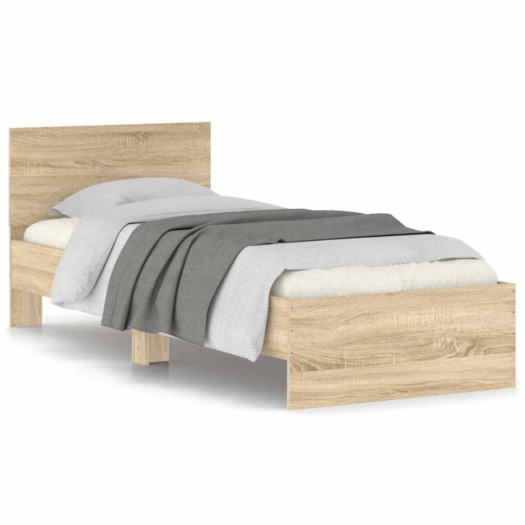 Cadre de lit sans matelas avec tête de lit 90x190 cm - XIOS