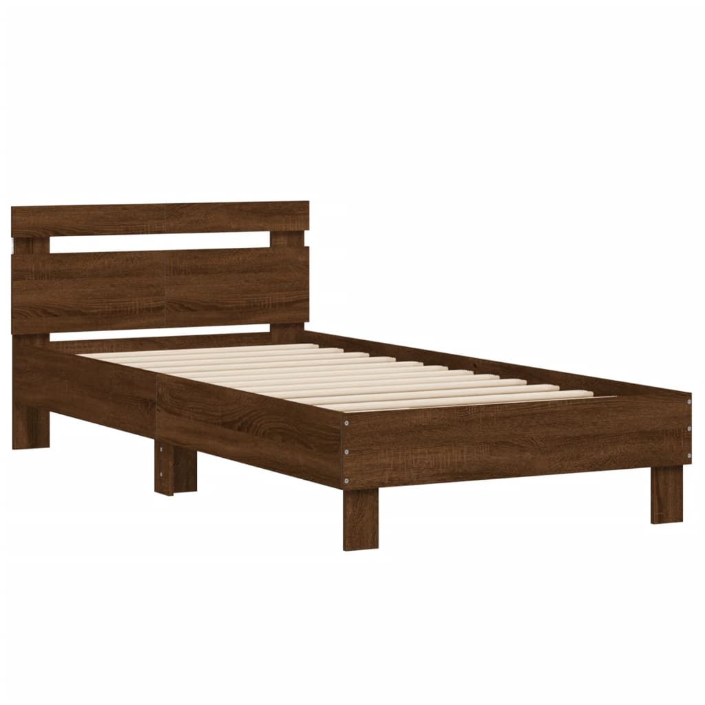Cadre de lit sans matelas avec lumières LED 100x200 cm - XIOS