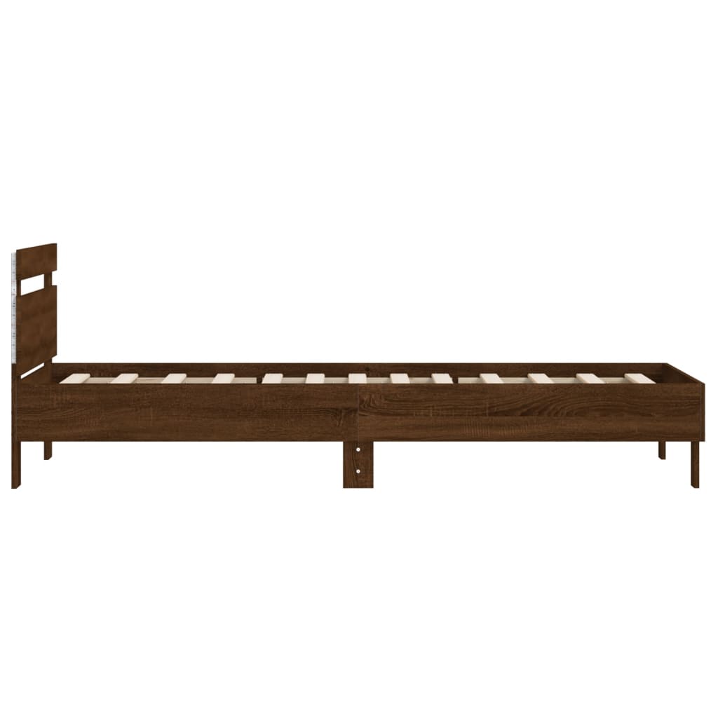 Cadre de lit sans matelas avec lumières LED 100x200 cm - XIOS