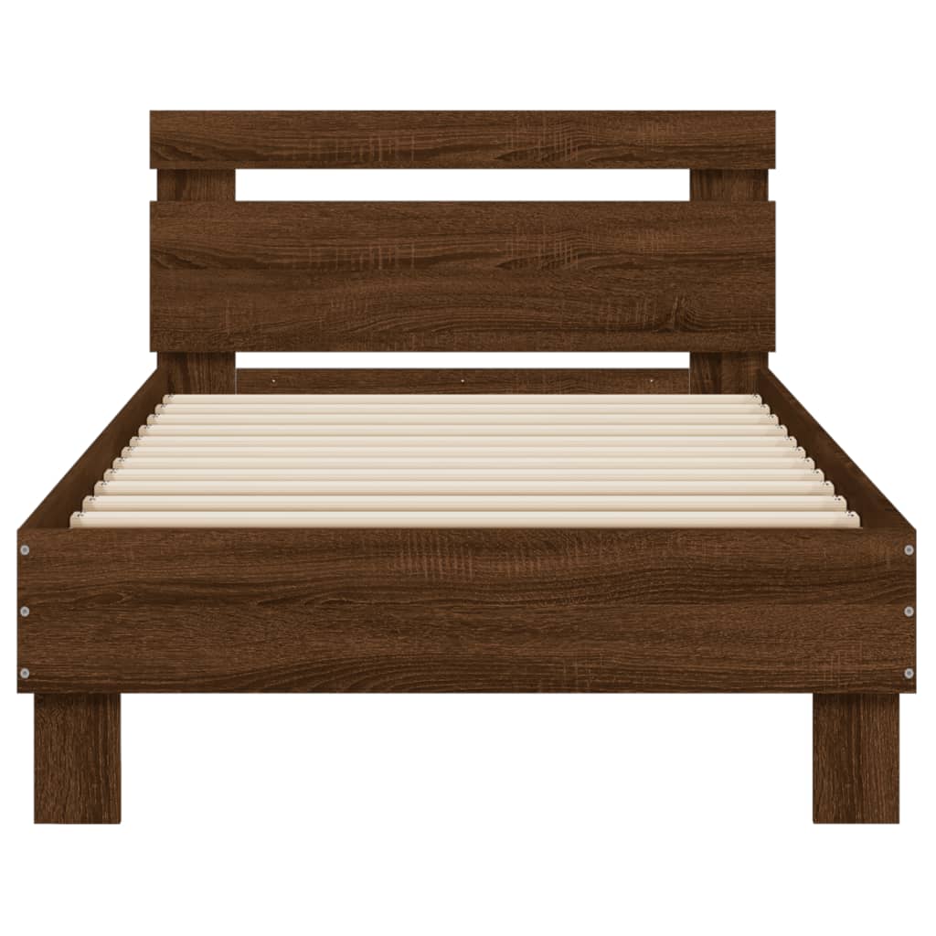 Cadre de lit sans matelas avec lumières LED 90x200 cm - XIOS