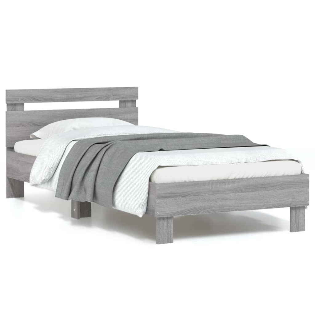 Cadre de lit sans matelas avec lumières LED 90x190 cm - XIOS
