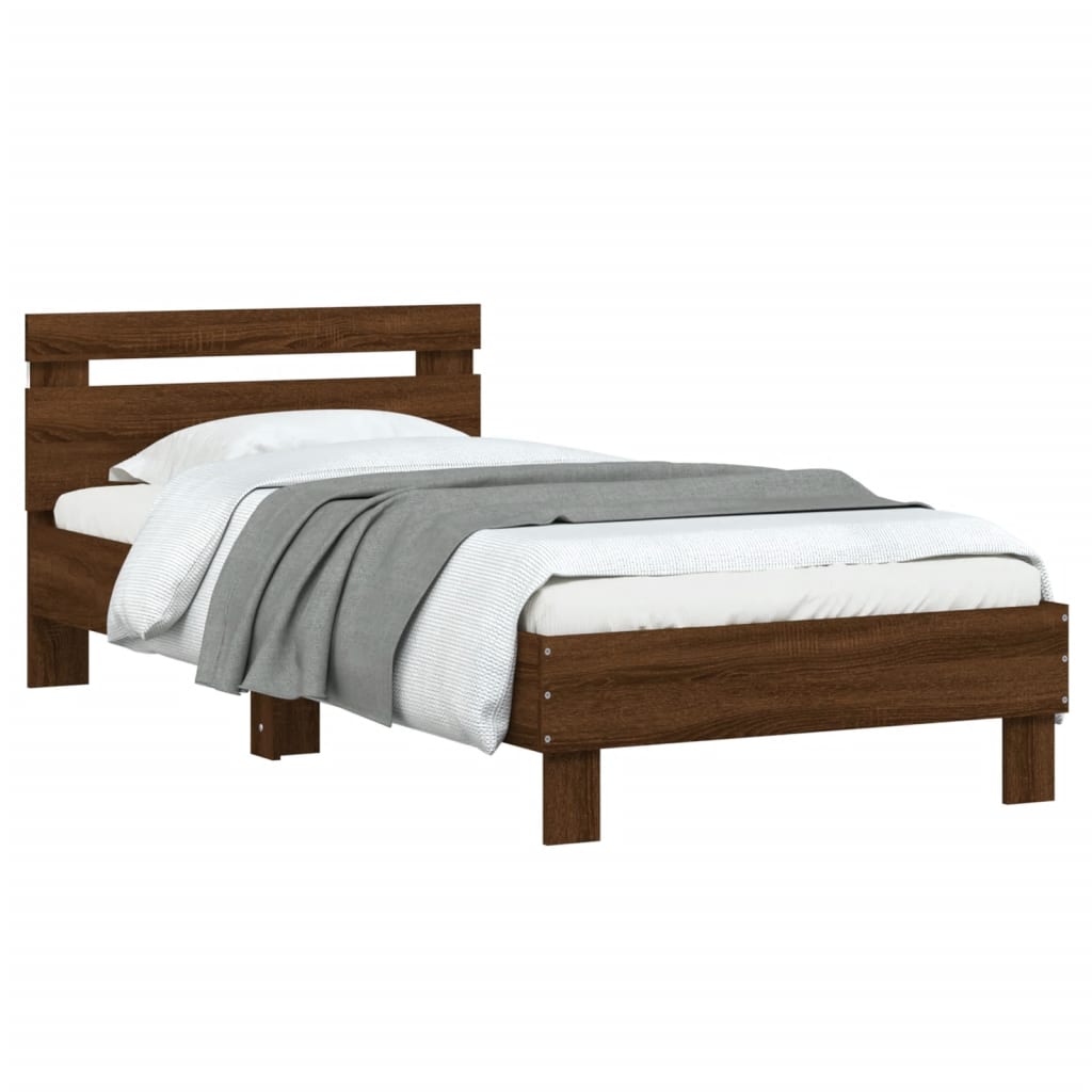 Cadre de lit sans matelas avec lumières LED 90x190 cm - XIOS