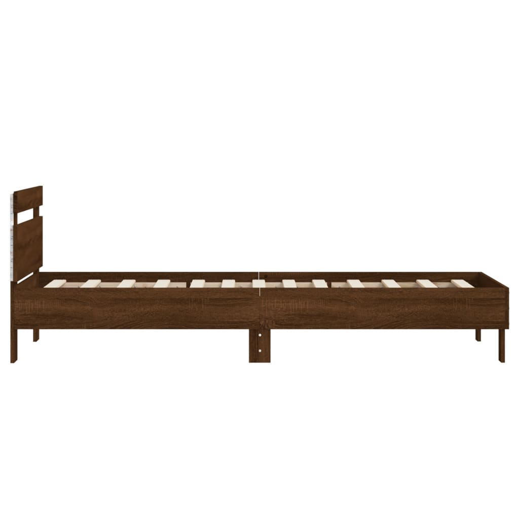 Cadre de lit sans matelas avec lumières LED 90x190 cm - XIOS