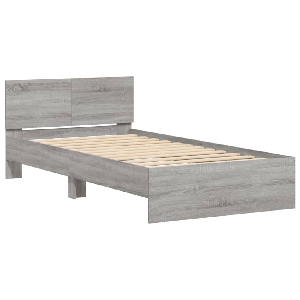 Cadre de lit sans matelas avec lumières LED 100x200 cm - XIOS