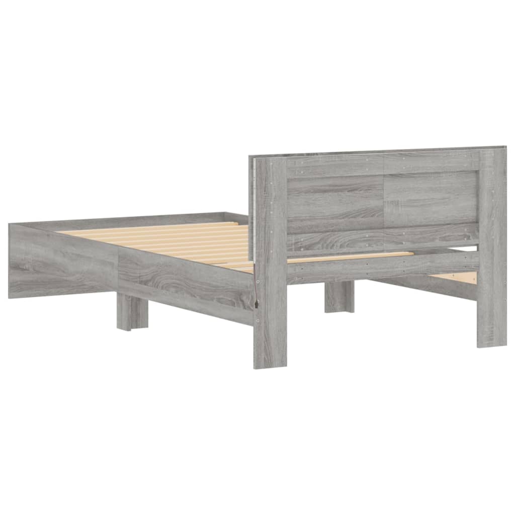 Cadre de lit sans matelas avec lumières LED 100x200 cm - XIOS