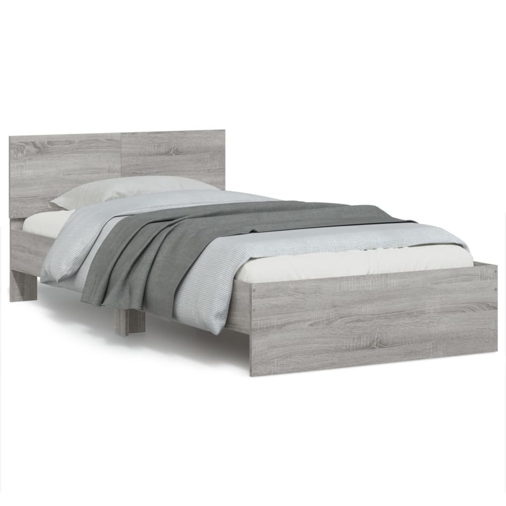 Cadre de lit sans matelas avec lumières LED 100x200 cm - XIOS