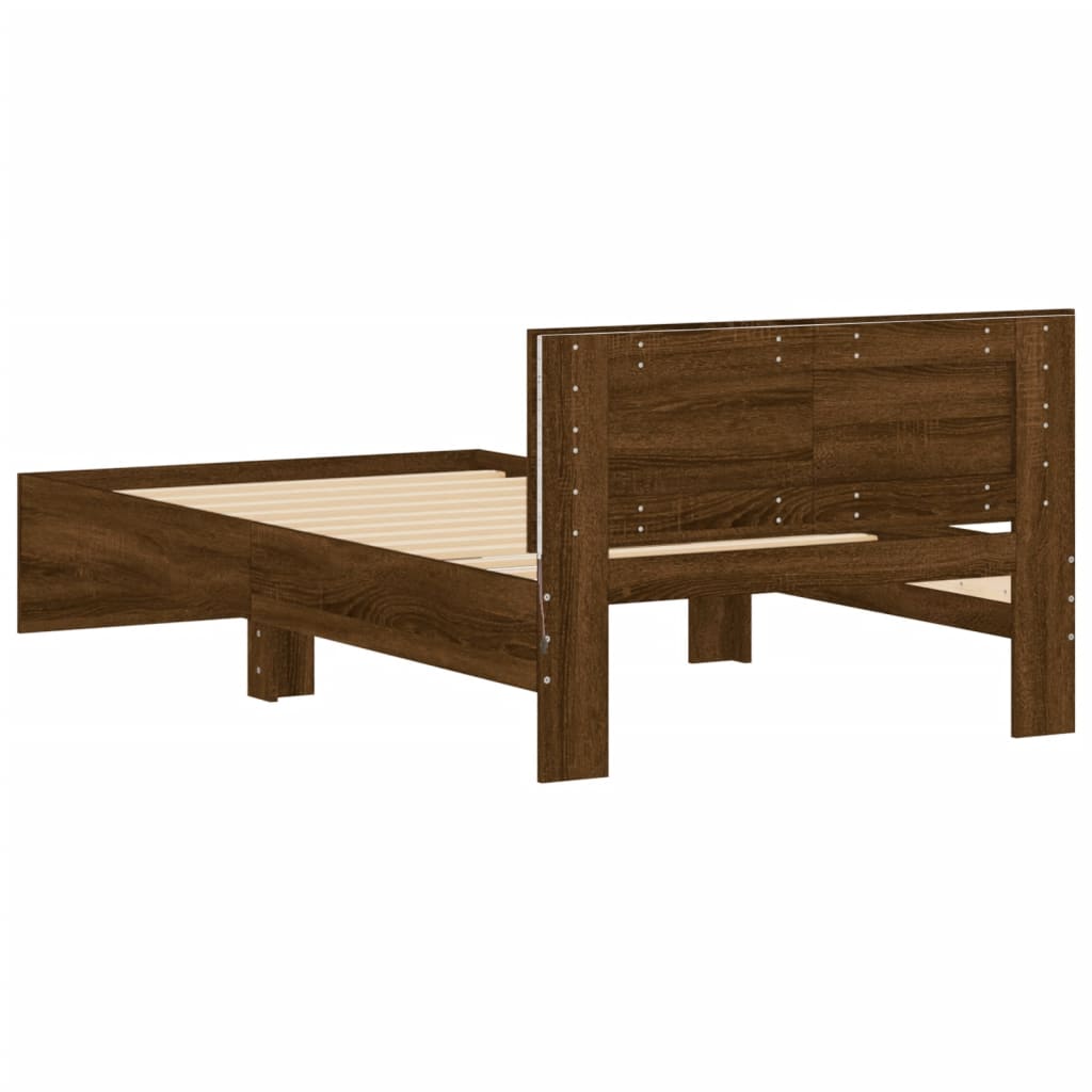 Cadre de lit sans matelas avec lumières LED 100x200 cm - XIOS