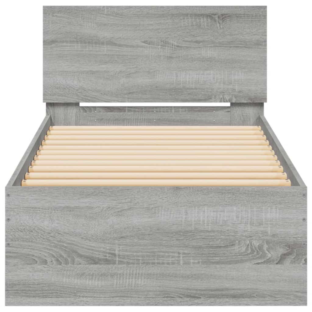 Cadre de lit sans matelas avec lumières LED 90x200 cm - XIOS