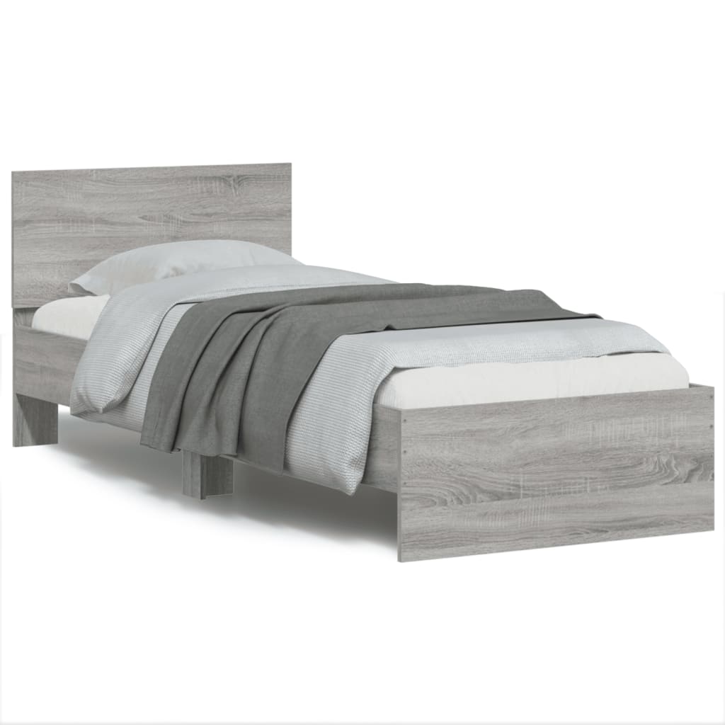 Cadre de lit sans matelas avec lumières LED 90x200 cm - XIOS