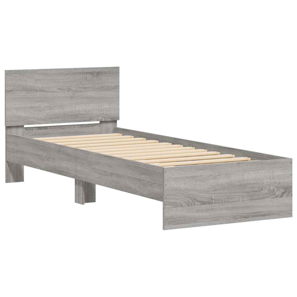 Cadre de lit sans matelas avec lumières LED 90x190 cm - XIOS