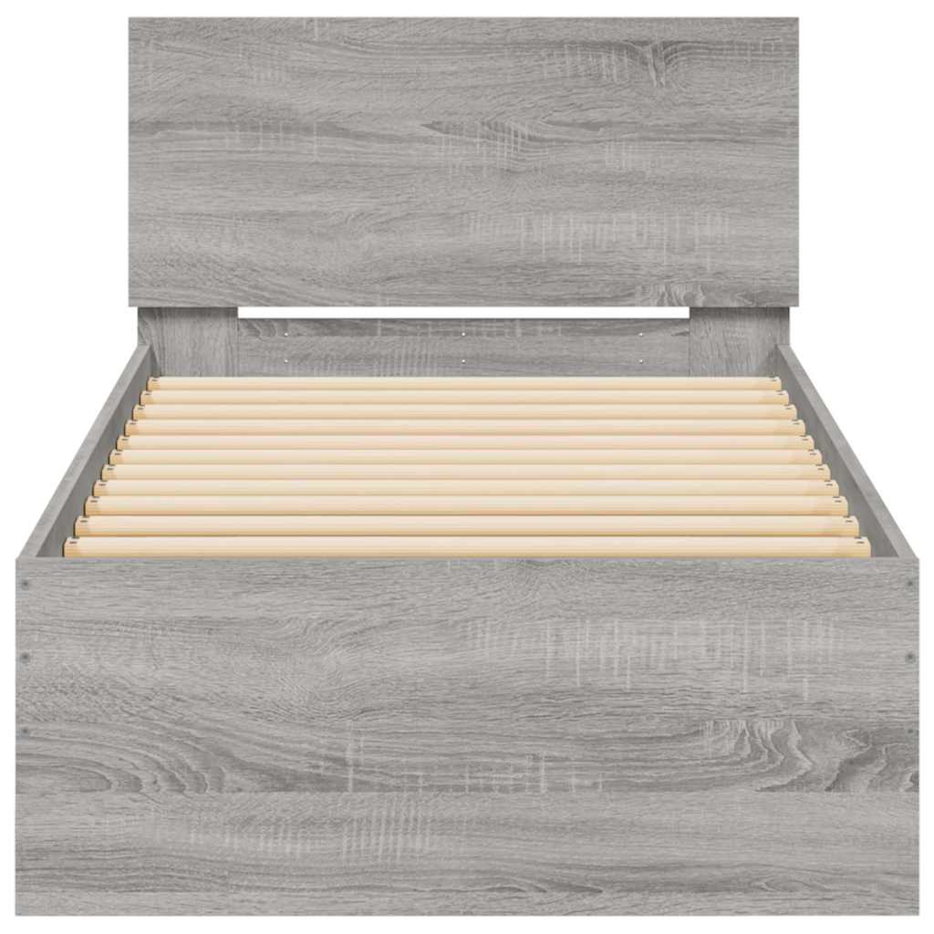 Cadre de lit sans matelas avec lumières LED 90x190 cm - XIOS