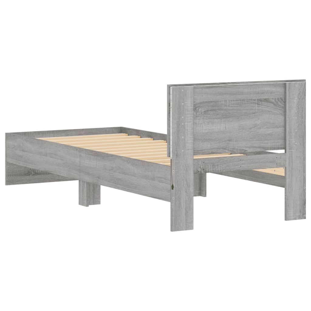 Cadre de lit sans matelas avec lumières LED 90x190 cm - XIOS