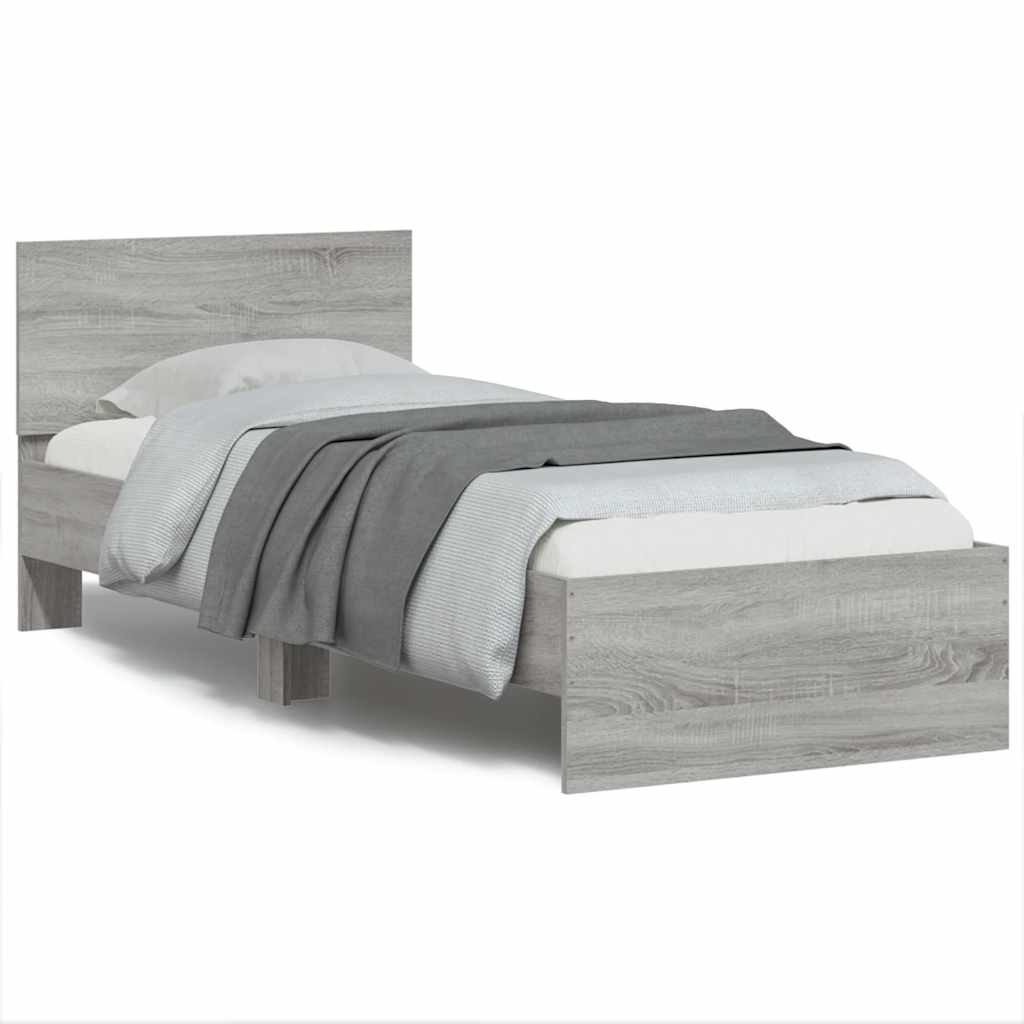 Cadre de lit sans matelas avec lumières LED 90x190 cm - XIOS