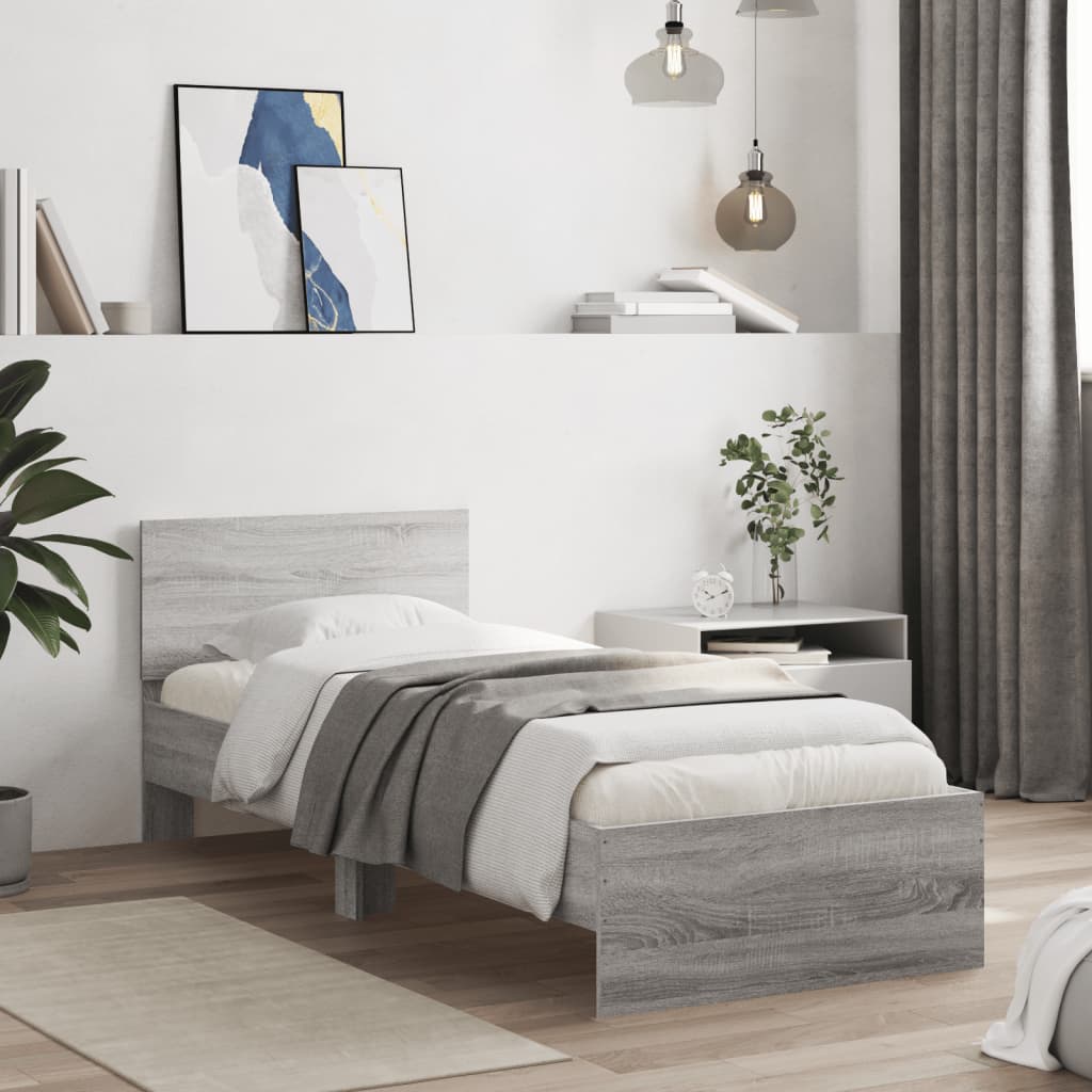 Cadre de lit sans matelas avec lumières LED 75x190 cm - XIOS