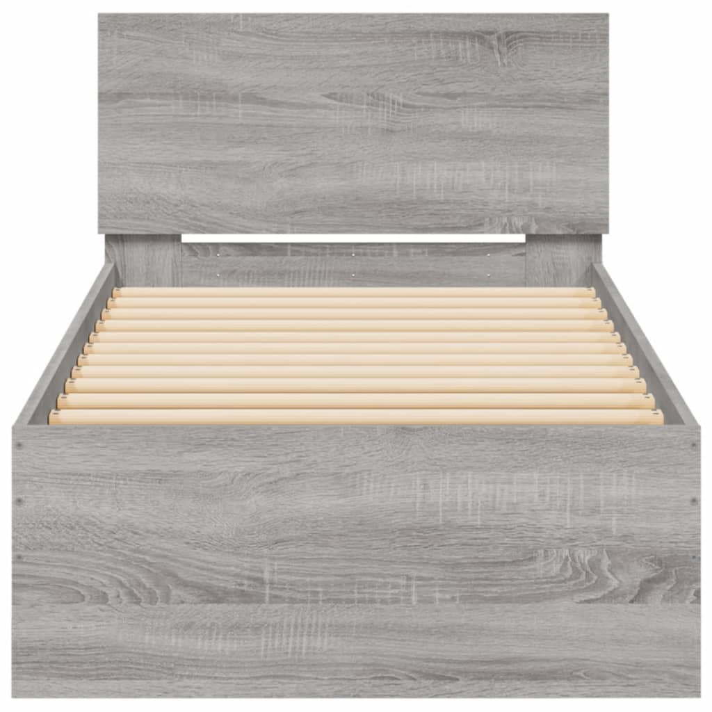 Cadre de lit sans matelas avec lumières LED 75x190 cm - XIOS