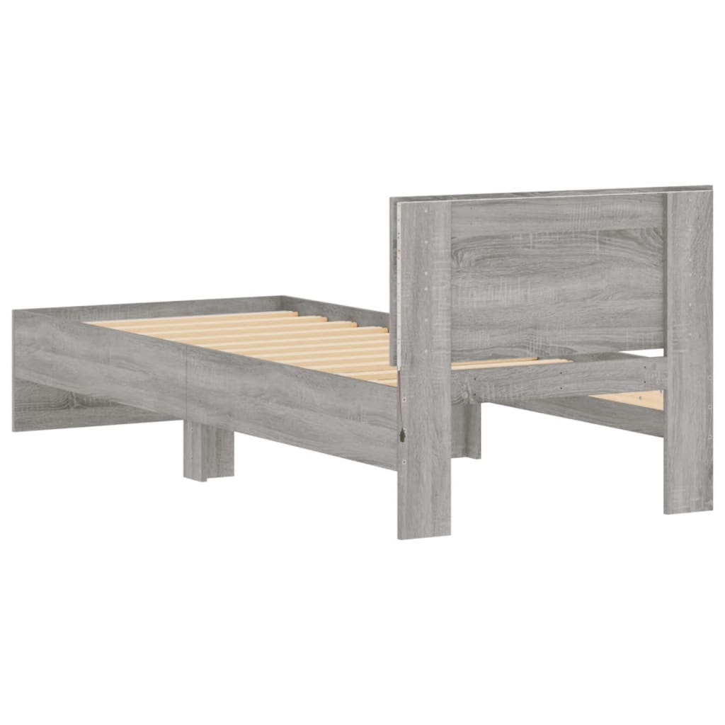 Cadre de lit sans matelas avec lumières LED 75x190 cm - XIOS