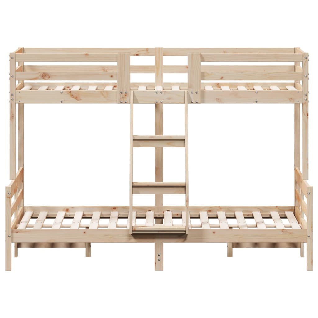 Lit superposé sans matelas 80x200/120x200 cm bois massif