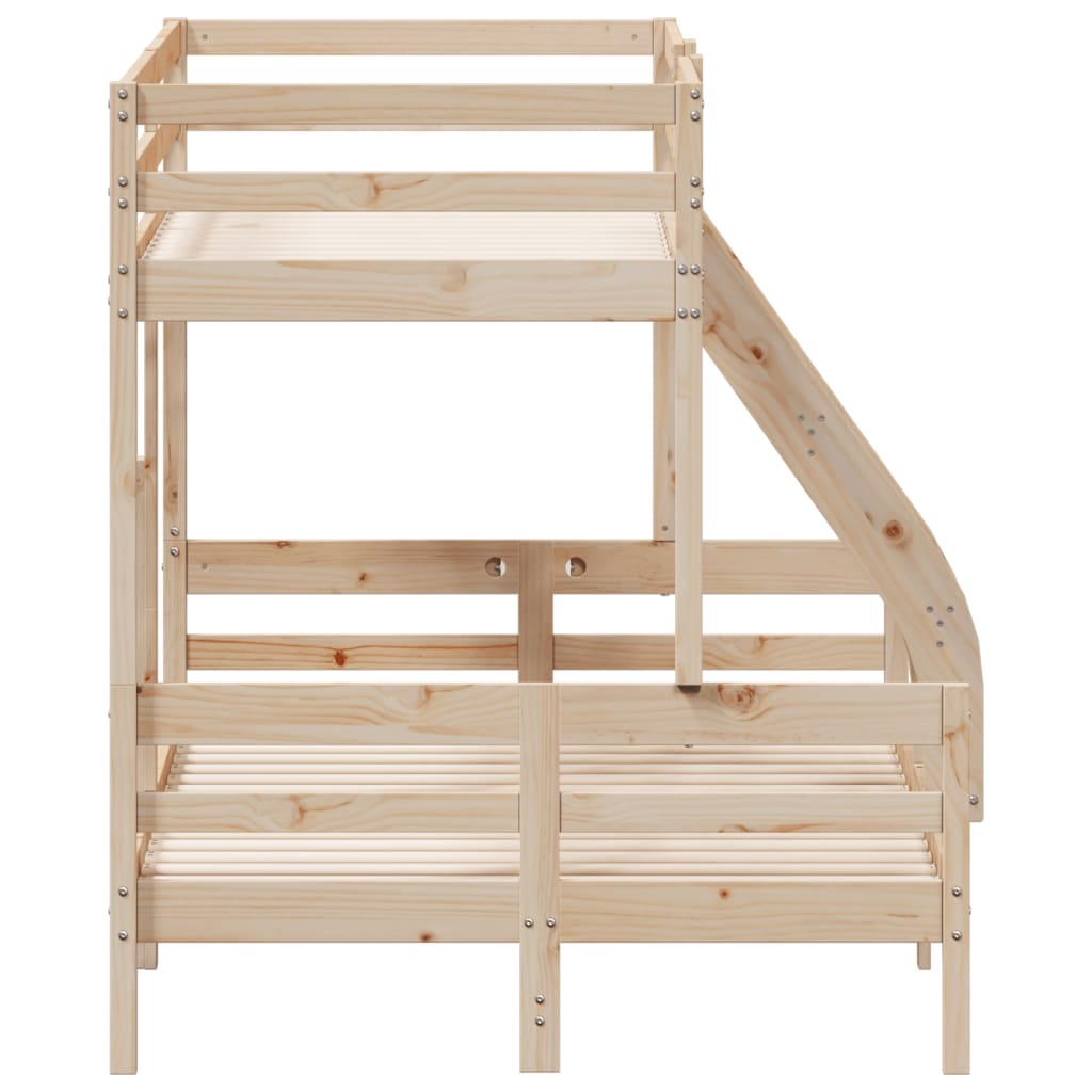 Lit superposé sans matelas 80x200/120x200 cm bois massif