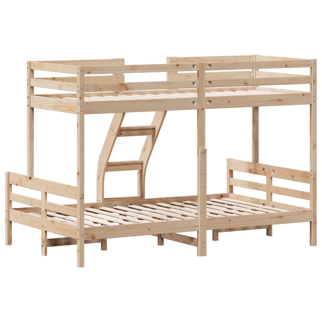 Lit superposé sans matelas 80x200/120x200 cm bois massif - XIOS