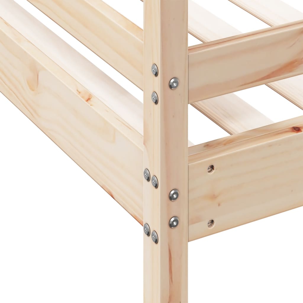 Lit superposé sans matelas 80x200/120x200 cm bois massif - XIOS
