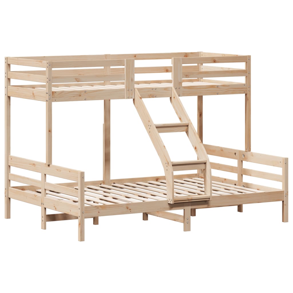 Lit superposé sans matelas 80x200/140x200 cm bois massif - XIOS
