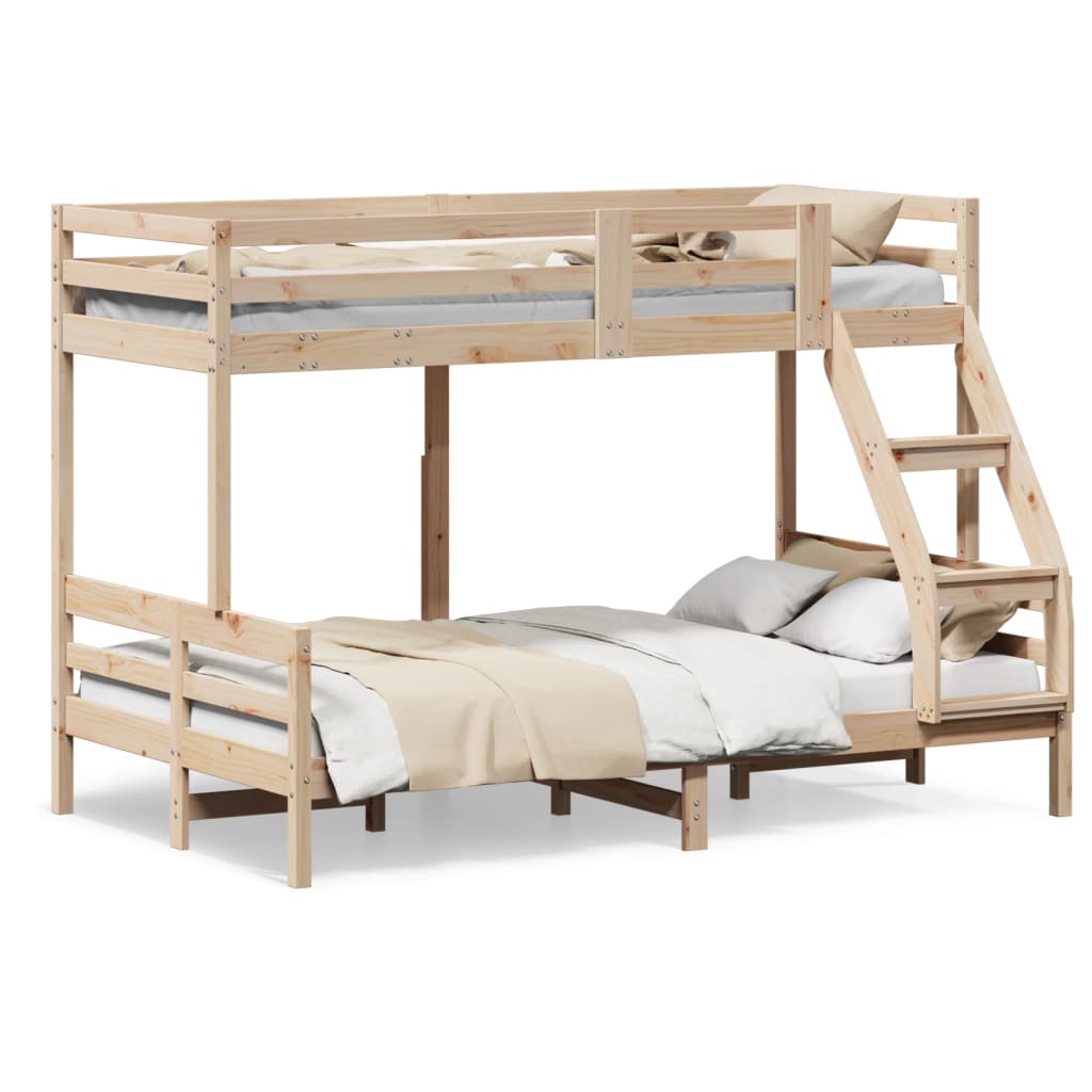 Lit superposé sans matelas 80x200/120x200 cm bois massif - XIOS