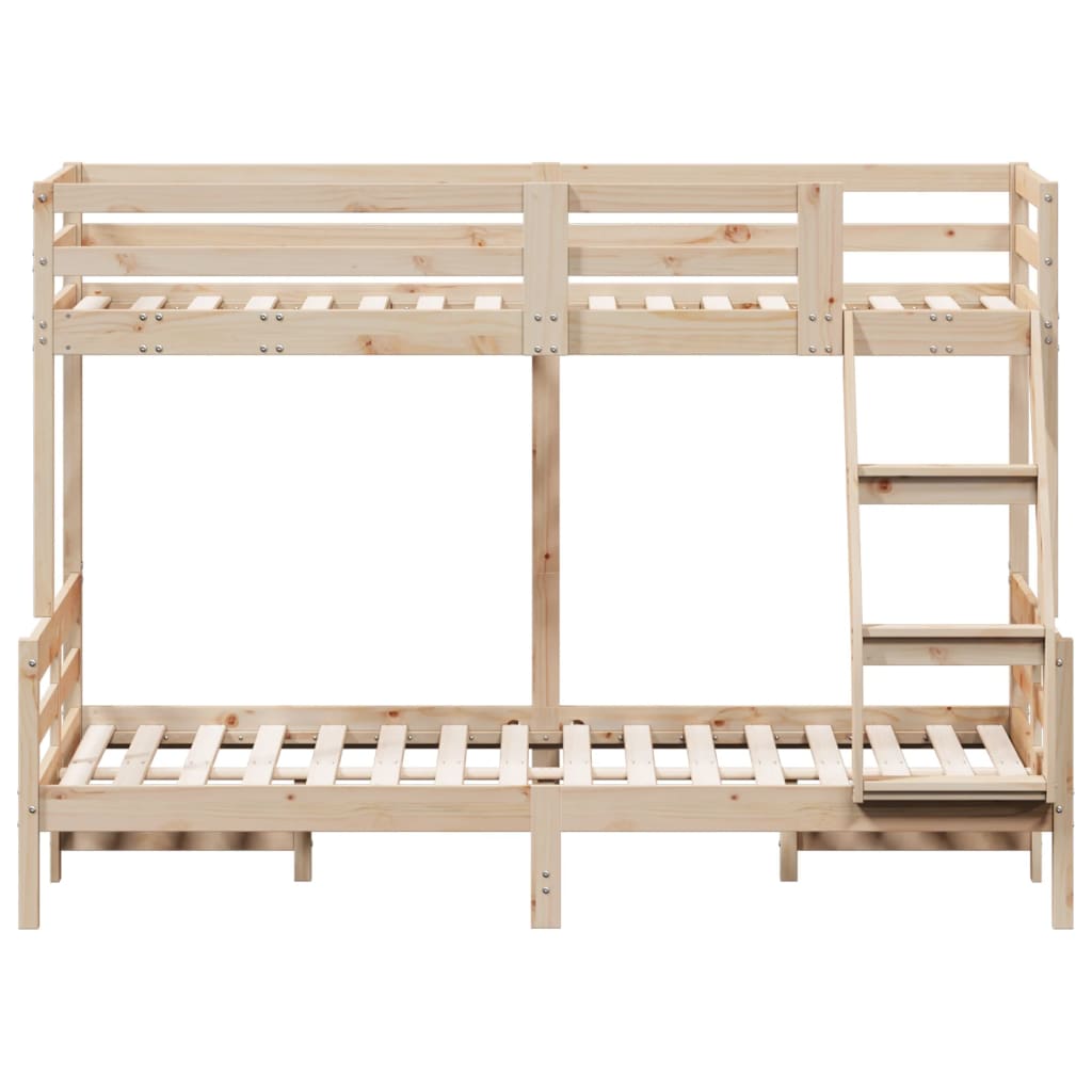 Lit superposé sans matelas 80x200/120x200 cm bois massif - XIOS