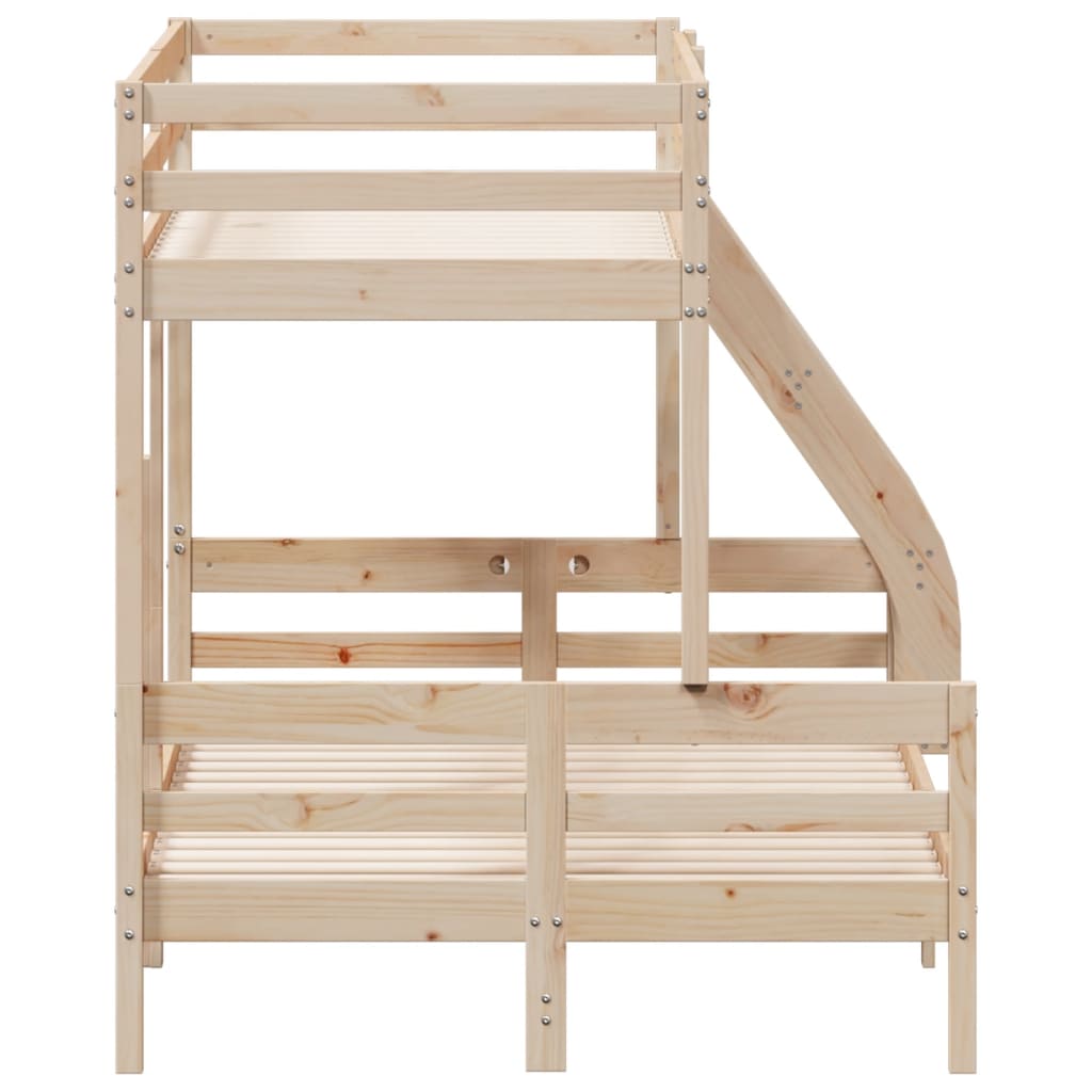Lit superposé sans matelas 80x200/120x200 cm bois massif - XIOS