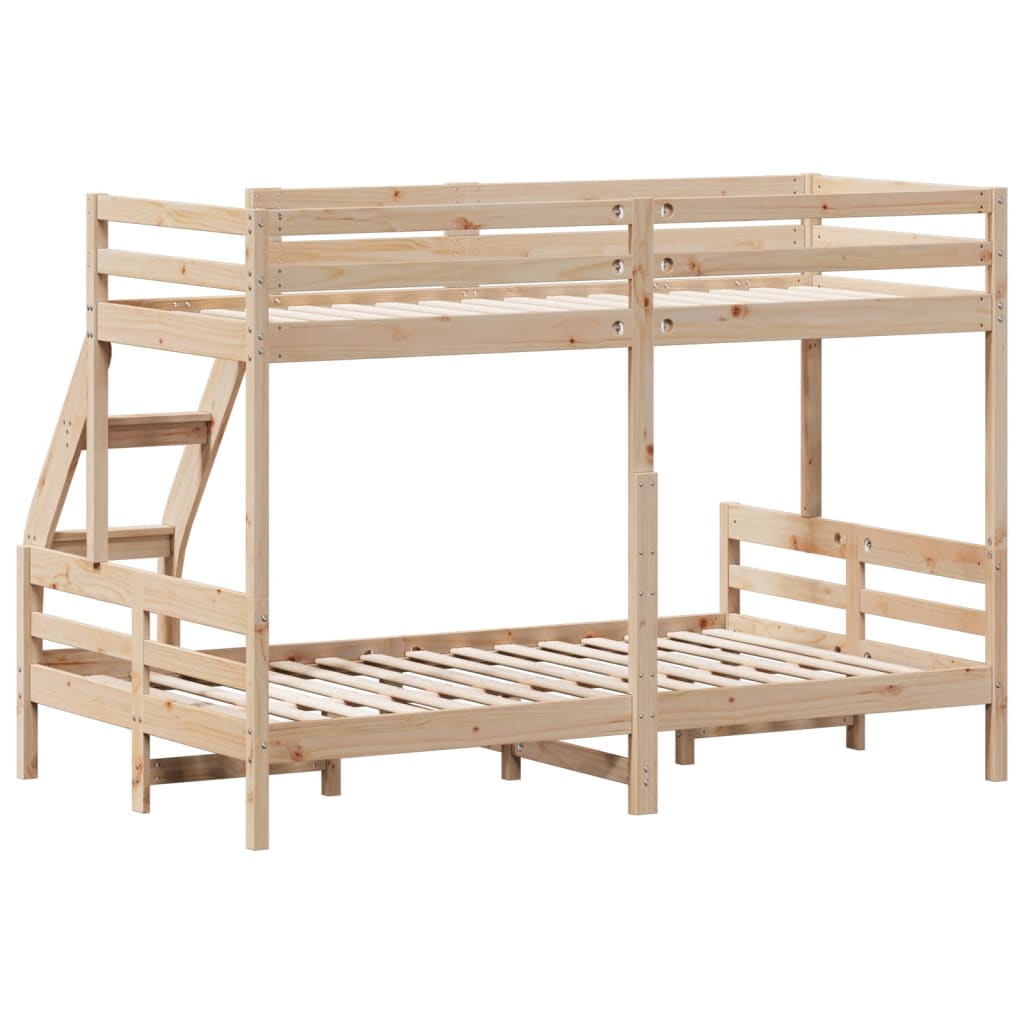Lit superposé sans matelas 80x200/120x200 cm bois massif - XIOS
