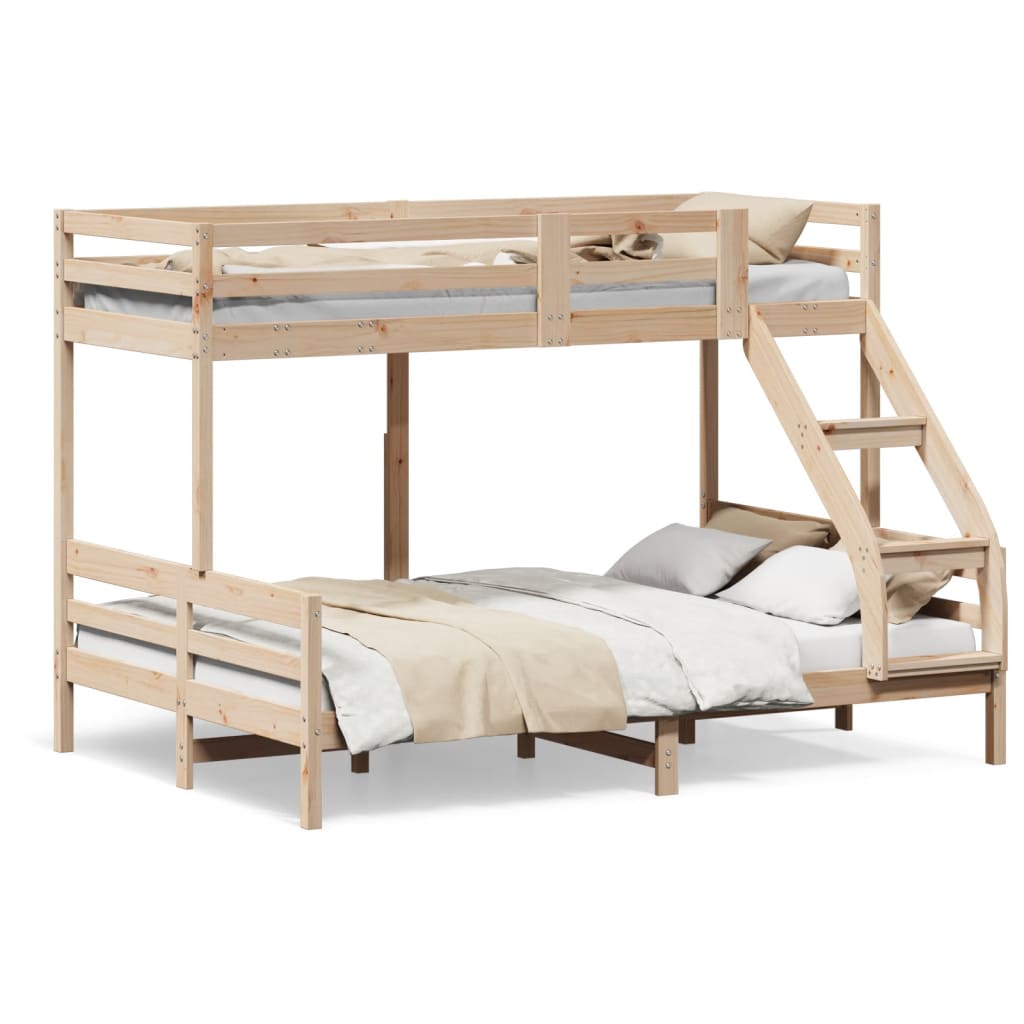 Lit superposé sans matelas 90x200/140x200 cm bois massif - XIOS