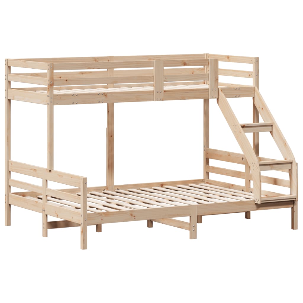 Lit superposé sans matelas 90x200/140x200 cm bois massif - XIOS