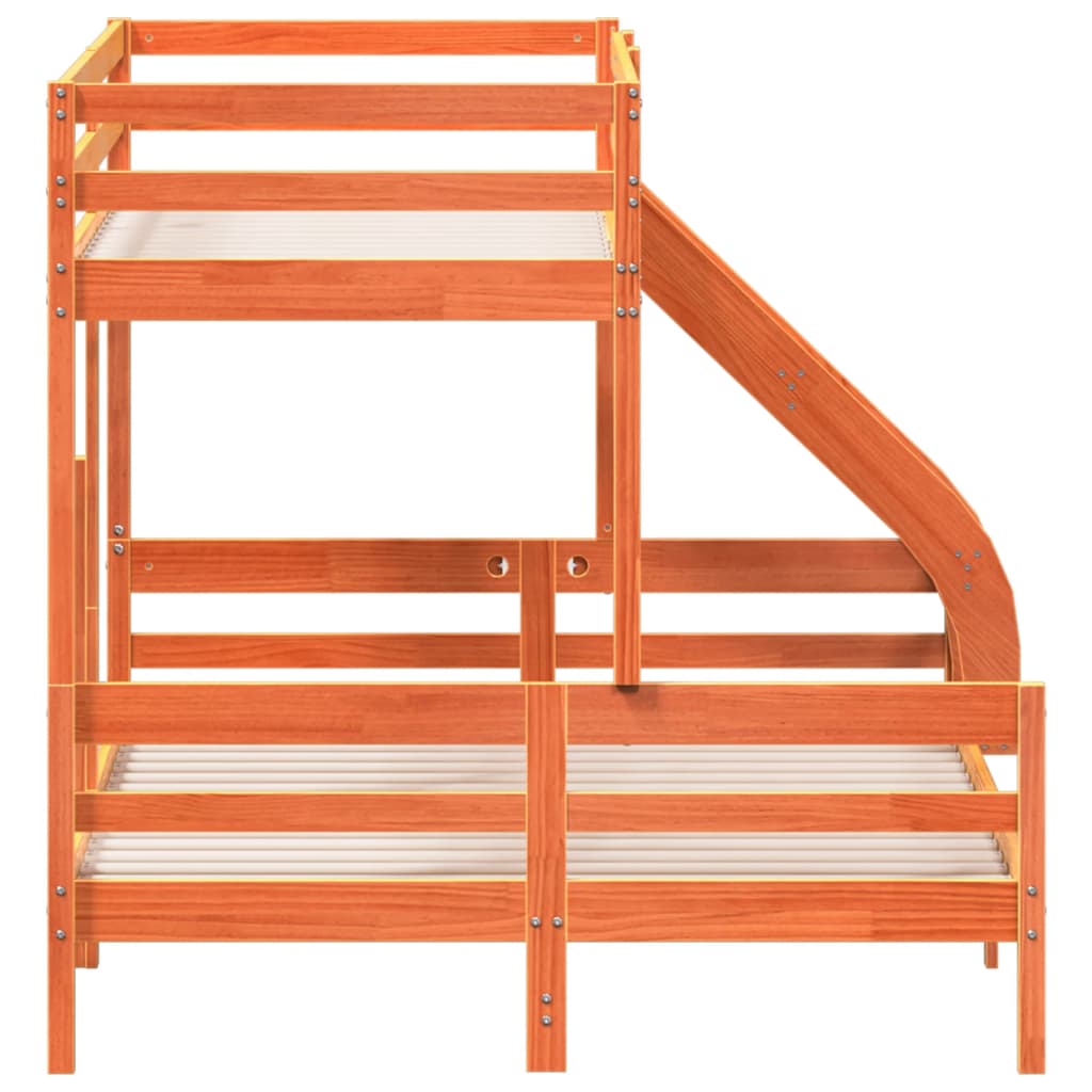 Lit superposé sans matelas 90x200/140x200 cm bois massif - XIOS