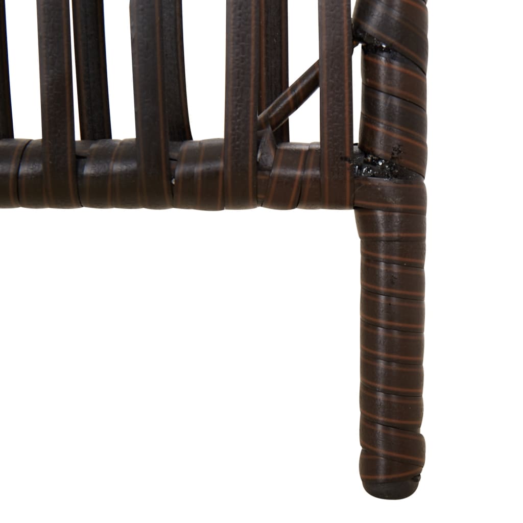 Cloison de séparation 6 panneaux marron résine tressée - XIOS