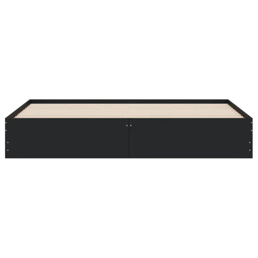Cadre de lit avec tiroirs sans matelas noir 180x200 cm - XIOS