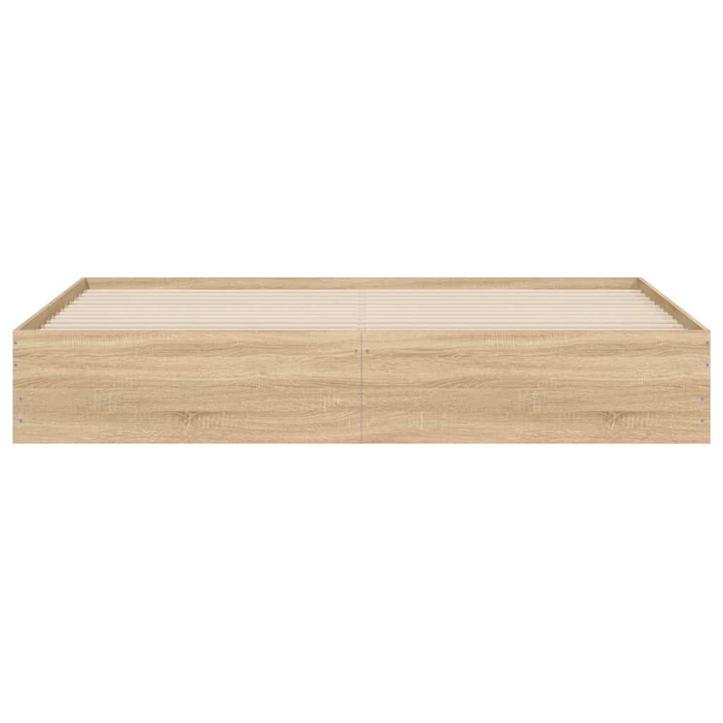Cadre de lit avec tiroirs sans matelas chêne sonoma 160x200 cm - XIOS