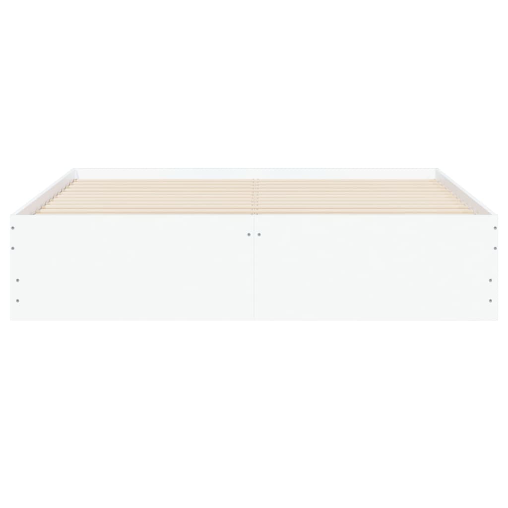 Cadre de lit avec tiroirs sans matelas blanc 150x200 cm - XIOS