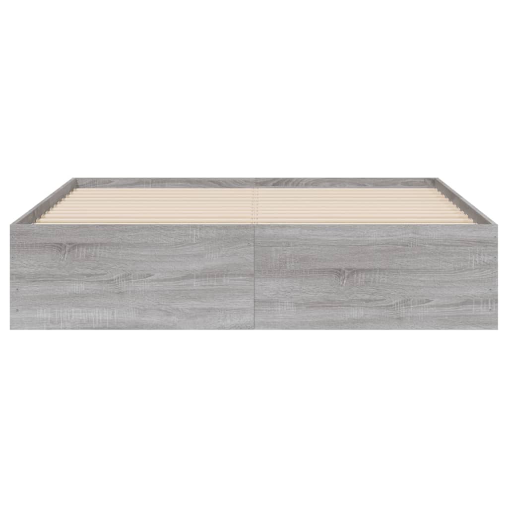 Cadre de lit avec tiroirs sans matelas sonoma gris 140x200 cm - XIOS