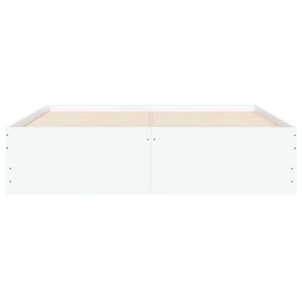 Cadre de lit avec tiroirs sans matelas blanc 120x200 cm - XIOS