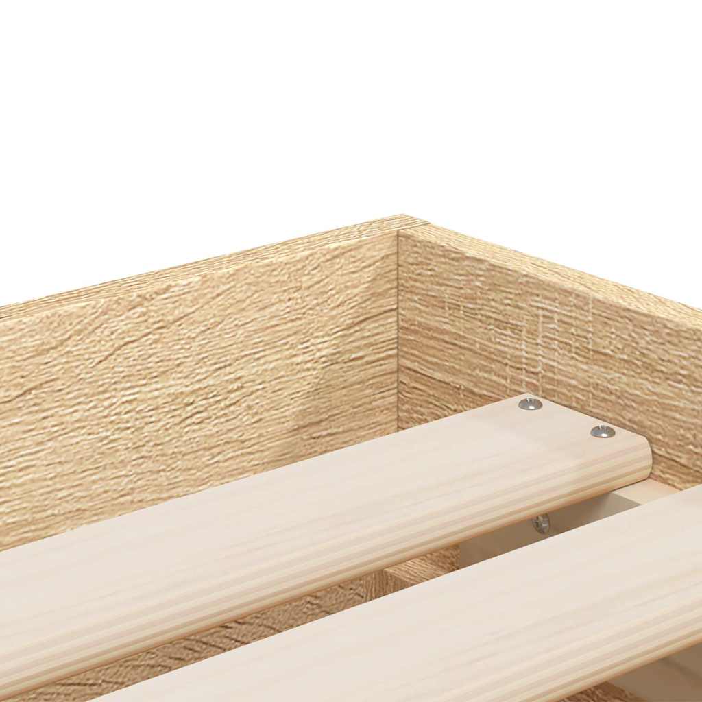 Cadre de lit avec tiroirs sans matelas chêne sonoma 90x200 cm - XIOS
