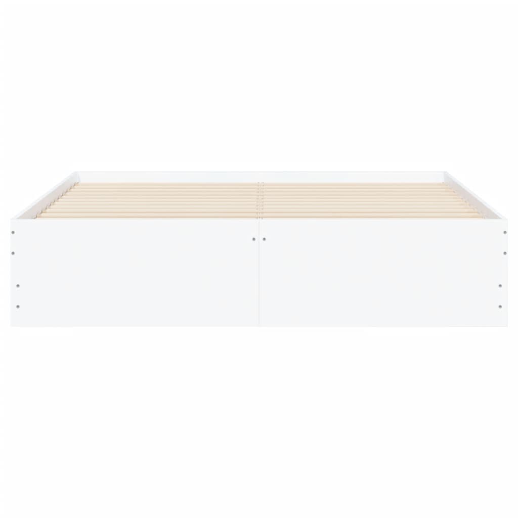 Cadre de lit avec tiroirs sans matelas blanc 140x190 cm - XIOS