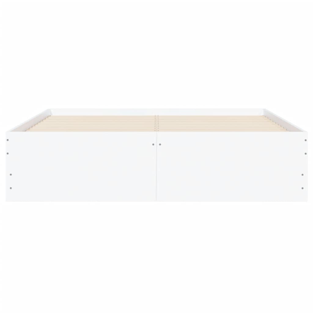 Cadre de lit avec tiroirs sans matelas blanc 135x190 cm - XIOS