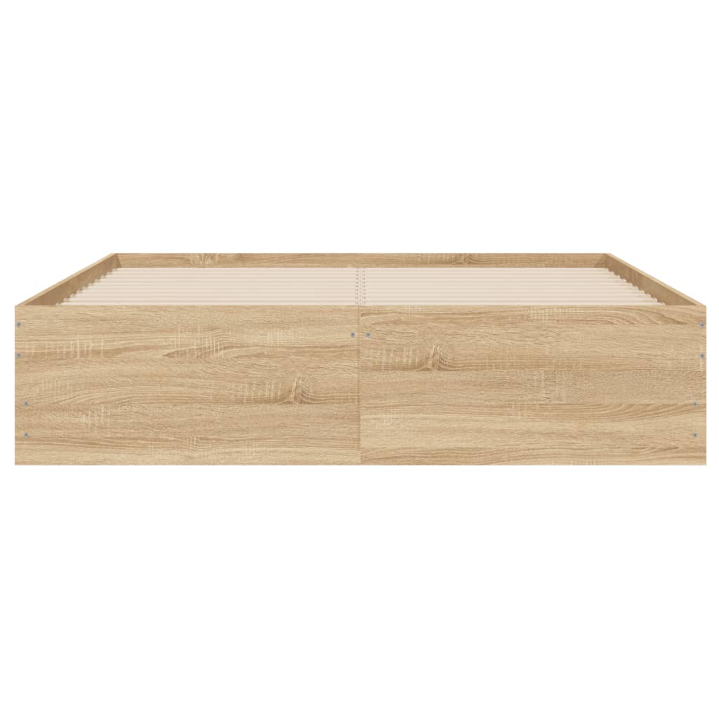 Cadre de lit avec tiroirs sans matelas chêne sonoma 135x190 cm - XIOS