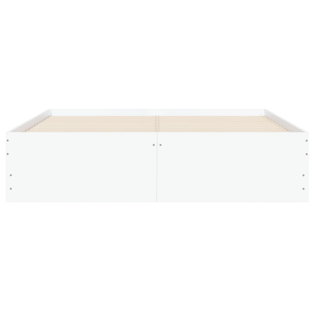 Cadre de lit avec tiroirs sans matelas blanc 120x190 cm - XIOS