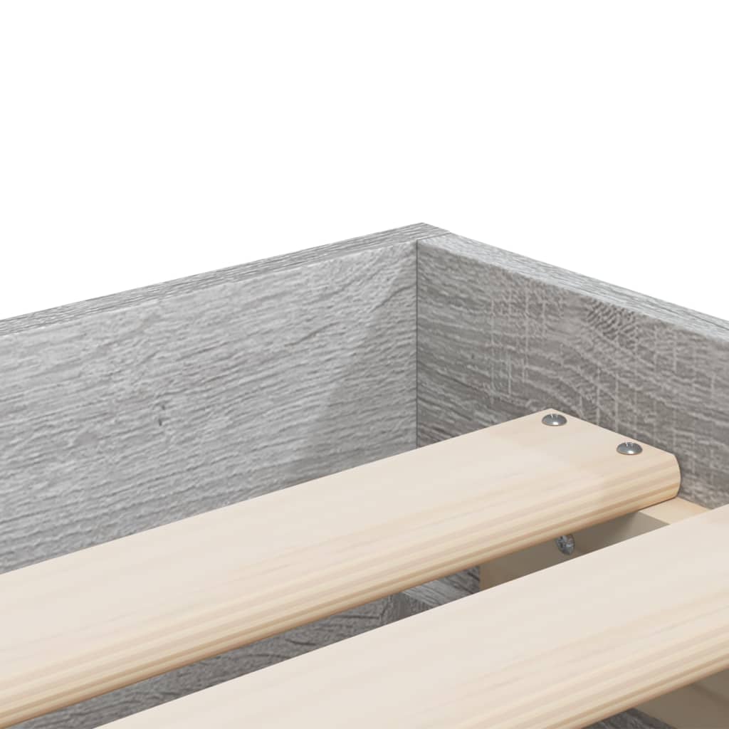 Cadre de lit avec tiroirs sans matelas sonoma gris 90x190 cm - XIOS