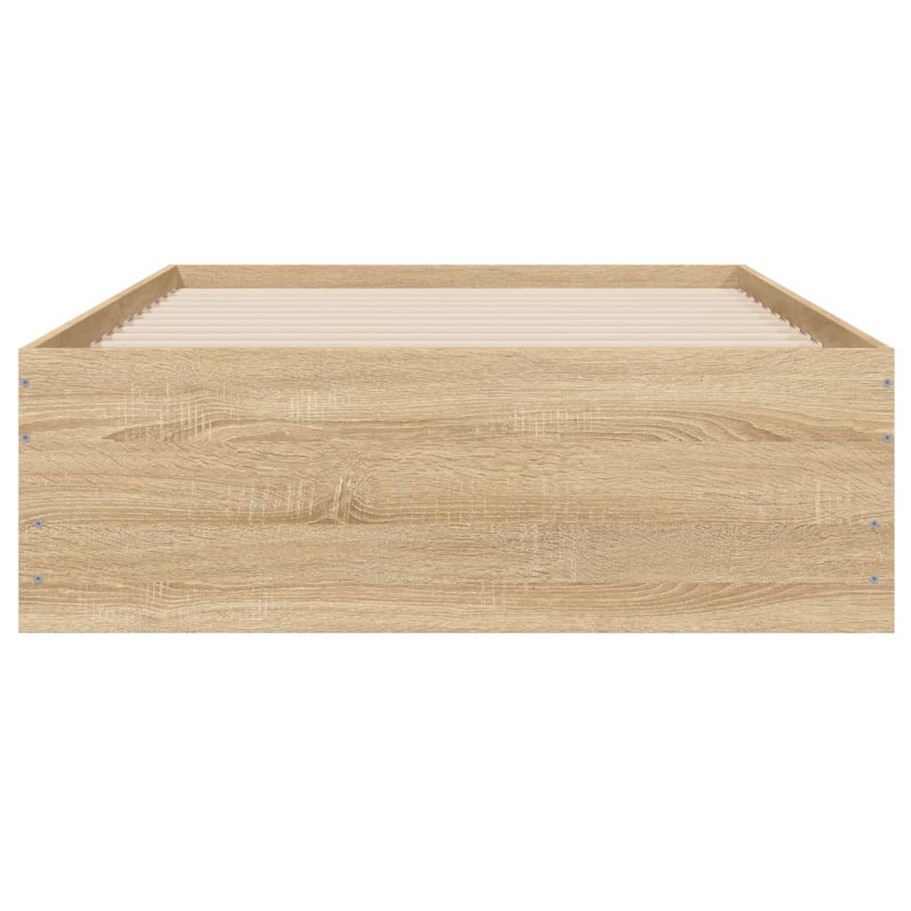 Cadre de lit avec tiroirs sans matelas chêne sonoma 75x190 cm - XIOS