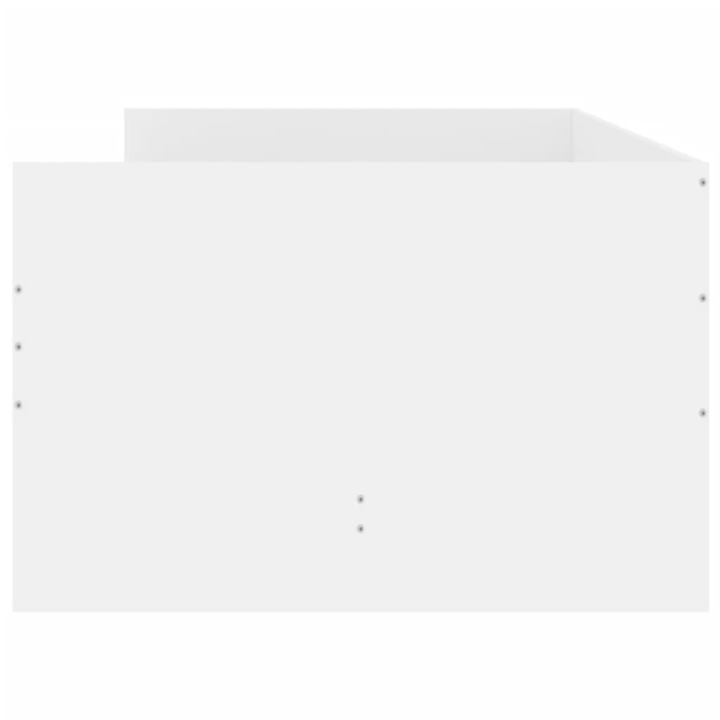 Cadre de lit avec tiroirs sans matelas blanc 100x200 cm - XIOS