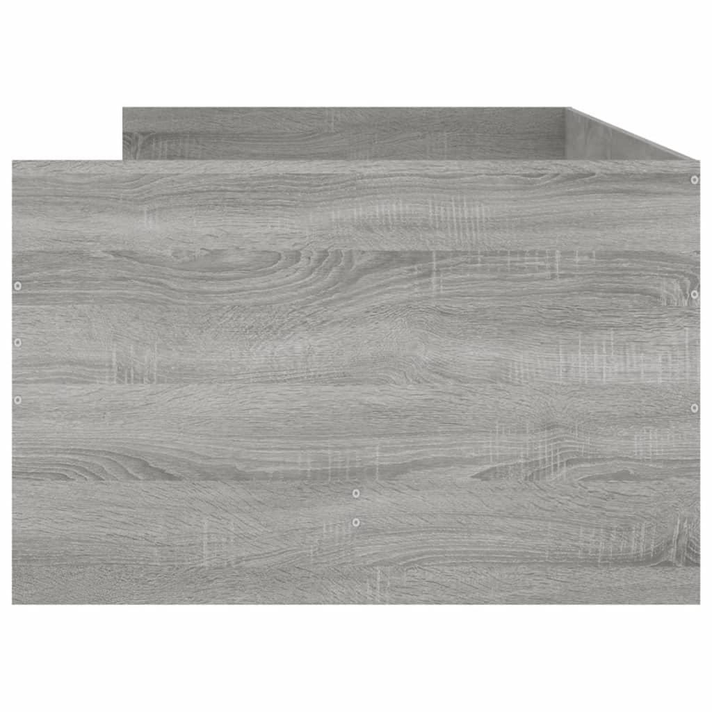 Cadre de lit avec tiroirs sans matelas sonoma gris 100x200 cm - XIOS